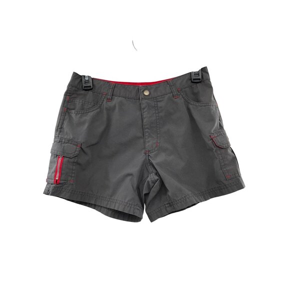 O’Neill Cargo Shorts Juniors 3 Gray Red Surf West Coast Beach Style Low Rise Y2K - Picture 1 of 13